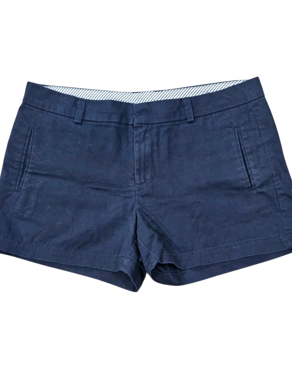 jcpenney Navy Mid-Rise Cotton Blend Bermuda Shorts
